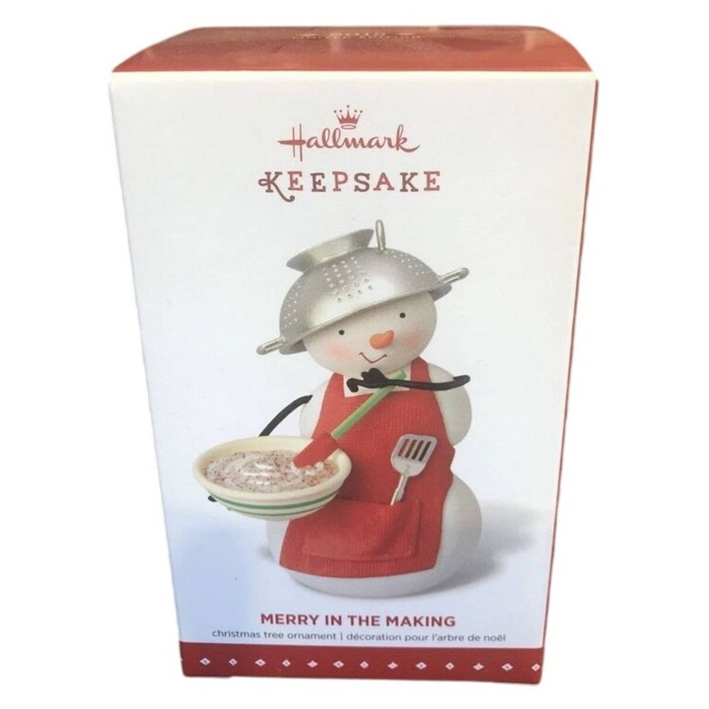 2015 Limited Edition Hallmark Keepsake Ornament Snowman Merry In The Making
